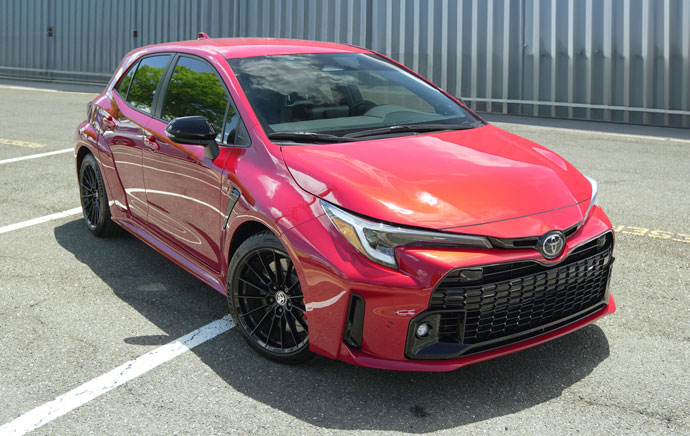 ATC window film provides darkened look to red car